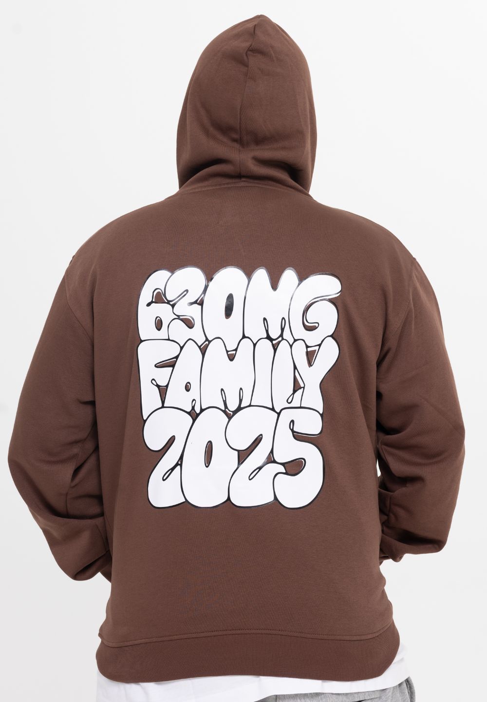 HOODIE-BROWN [630MGFAMILY2025 WHITE]