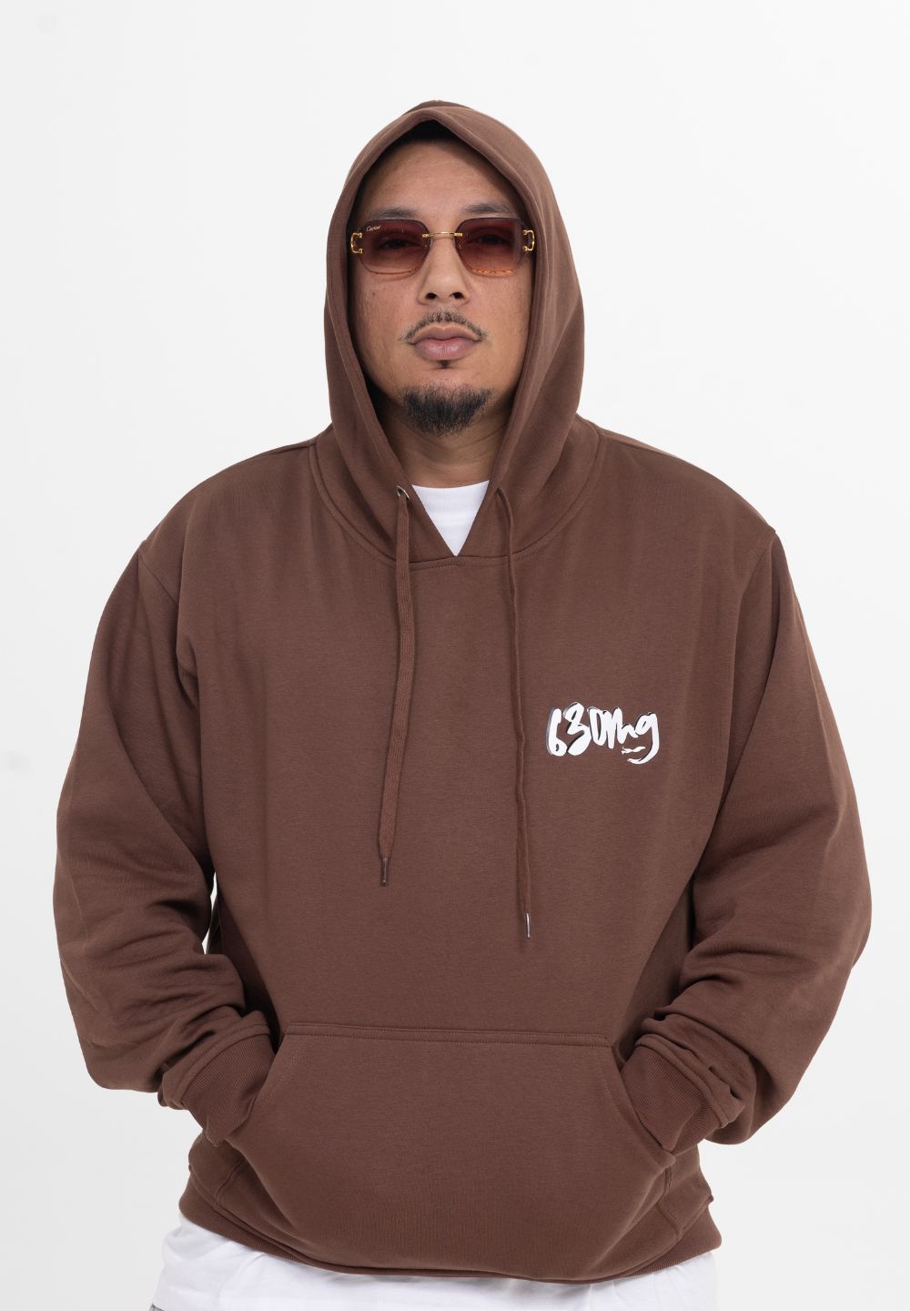 HOODIE-BROWN [630MGFAMILY2025 WHITE]